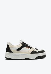 Tênis De Amarrar Branco E Preto Anacapri Estruturado