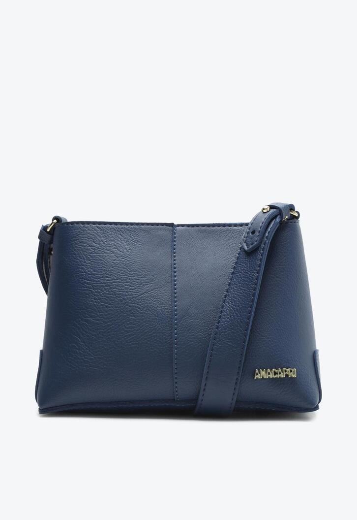 Crossbody Quadrada Azul Marinho Básica Média
