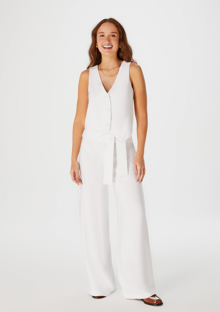 Colete Off-White Hering Em Alfaiataria