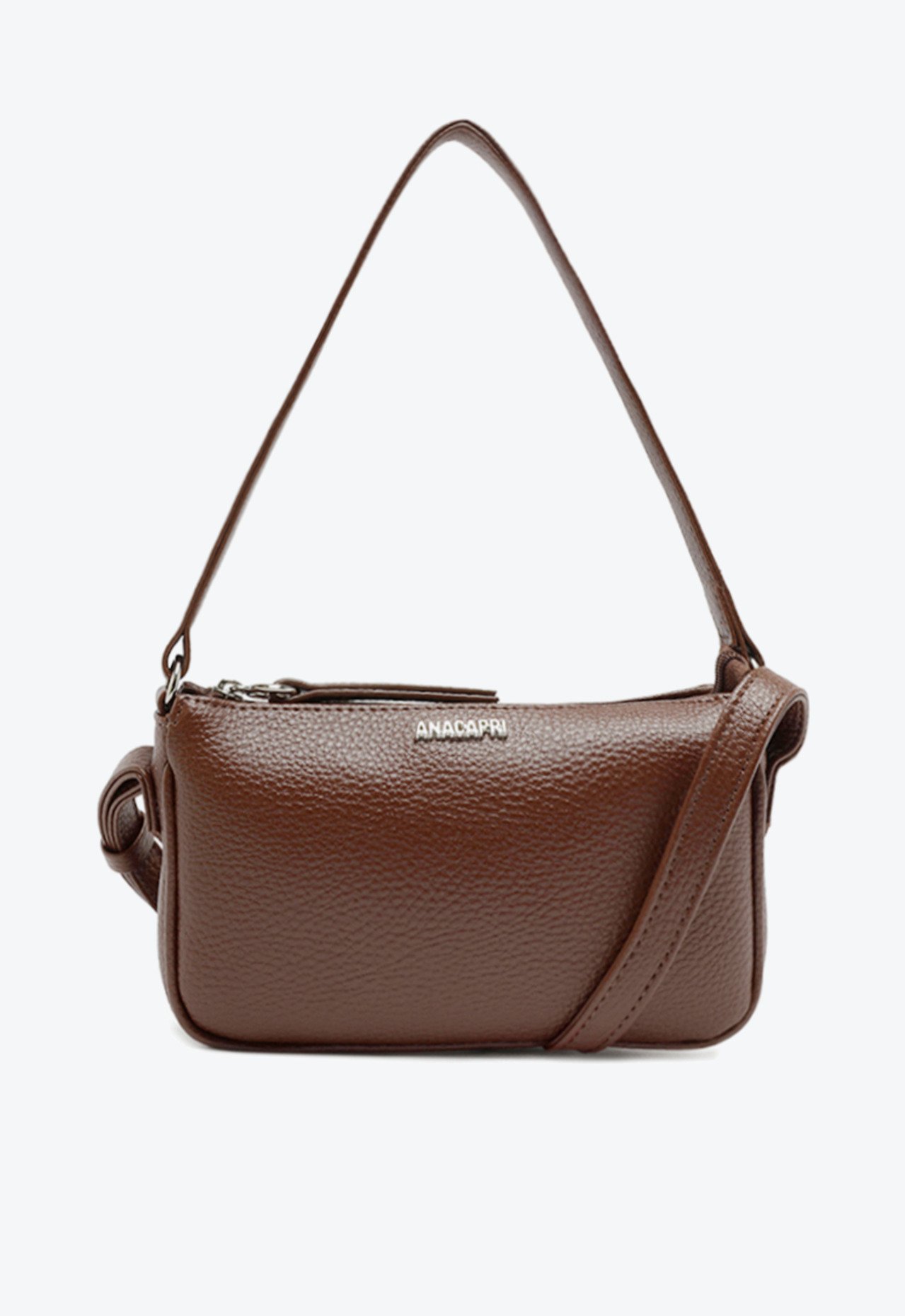 Bolsa Tiracolo Marrom Anacapri Pequena Baguete Bolsa Tiracolo Marrom Anacapri Pequena Baguete