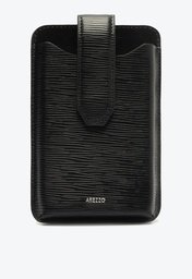 Mini Bag Tiracolo Porta-celular Preta Arezzo Couro Wave