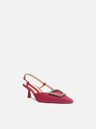 【一部予約販売中】 Rosa Scarpin Arezzo MALL ZZ | Emily Slingback Fino Bico Nobuck ワンピース