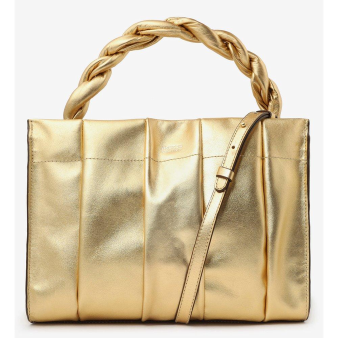 Bolsa grande dourada clearance