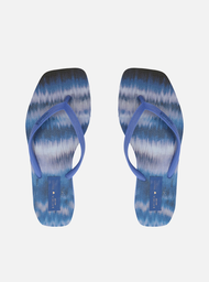 Chinelo de Dedo Azul Bico Quadrado Brizza Triya