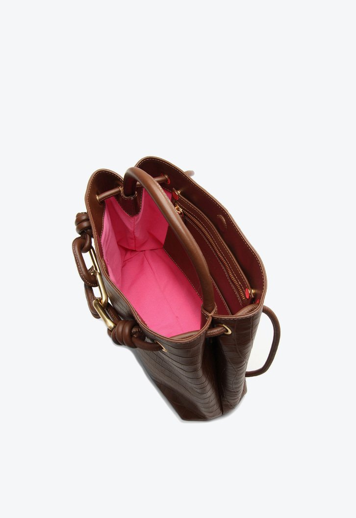 Bolsa Tote Mika Média Marrom