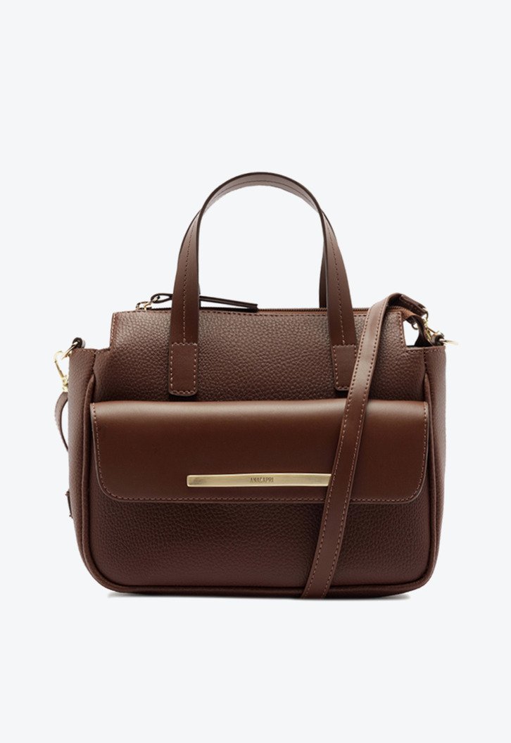 Bolsa Tote Média Valentina Marrom