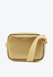 Bolsa Crossbody Dourada Anacapri Alça Gorgurão Pequena
