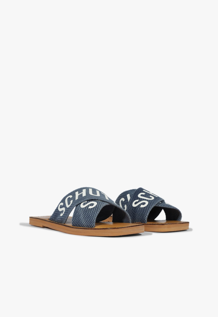 Chinelo X Schutz Azul