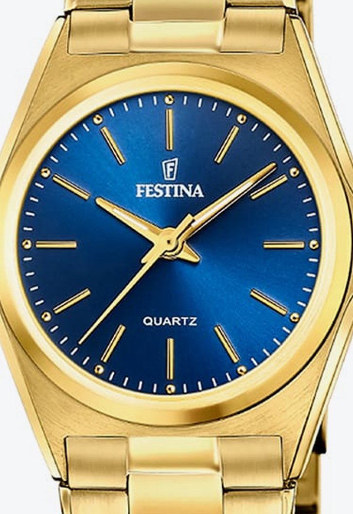 Relógio Dourado Vivara Festina Feminino Aço F20557/4 05 ATM