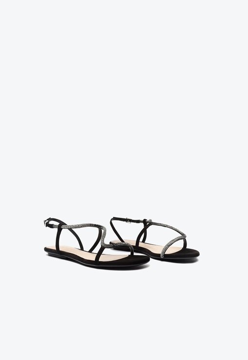 SANDÁLIA RASTEIRA PRETO SCHUTZ STUDS GLAM