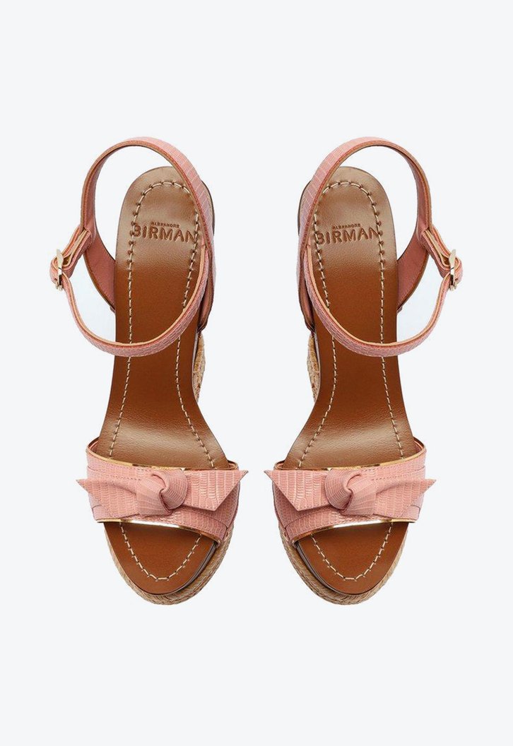 Clarita Wooden Sandal Wild Rose