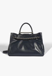 Bolsa Tote Crush Couro Azul