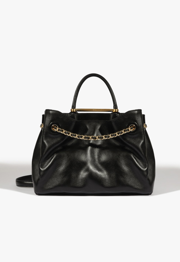 Bolsa Tote Crush Couro Preta