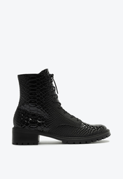 商品画像：Bota Coturno Preta Schutz Tratorada Camurça | ZZ MALL 2