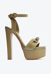 Clarita Ankle Strap 160 Silvergreen