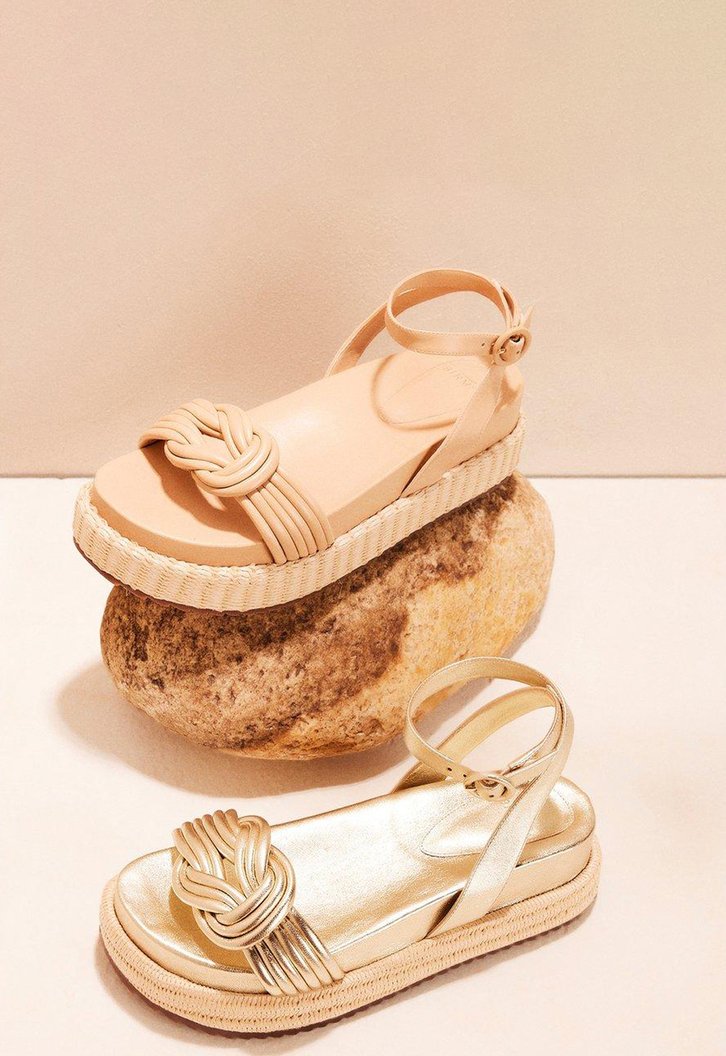 Vicky Ankle Wrap Bounce Nude