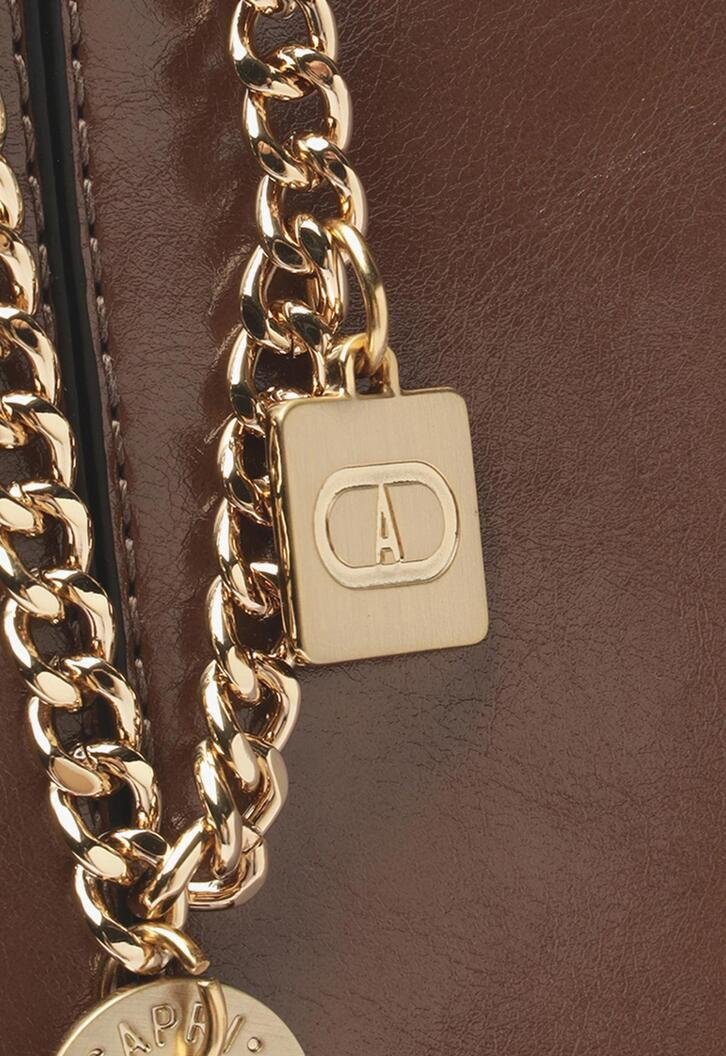 Bolsa Shopping Grande Madri Chaveiro Marrom