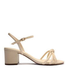 Sandália Off-White Arezzo Bloco Tiras Nó