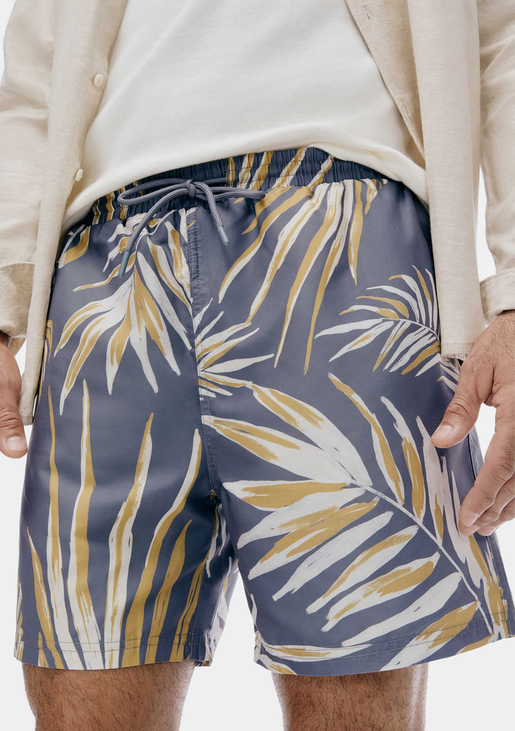 Shorts Cinza Hering Praia Estampado