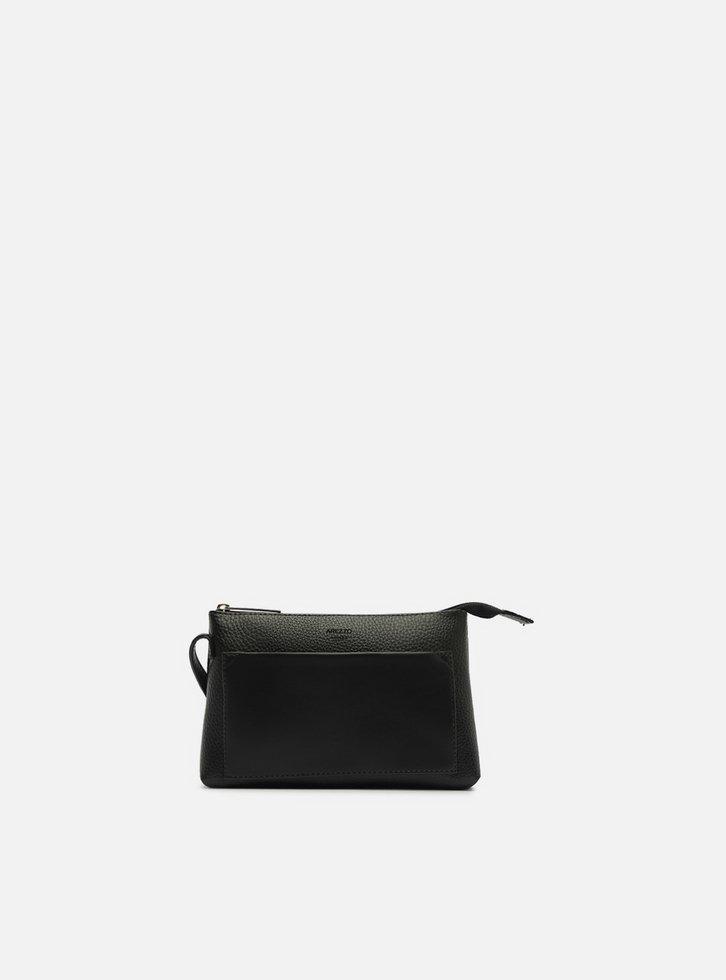 Bolsa Tiracolo Preta Pequena Bolso Frontal