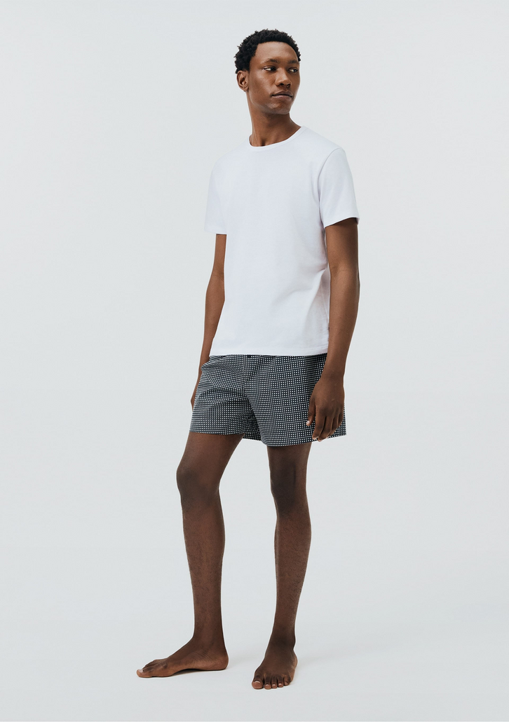 Cueca Azul Hering Samba Canção Fio Tinto Xadrez