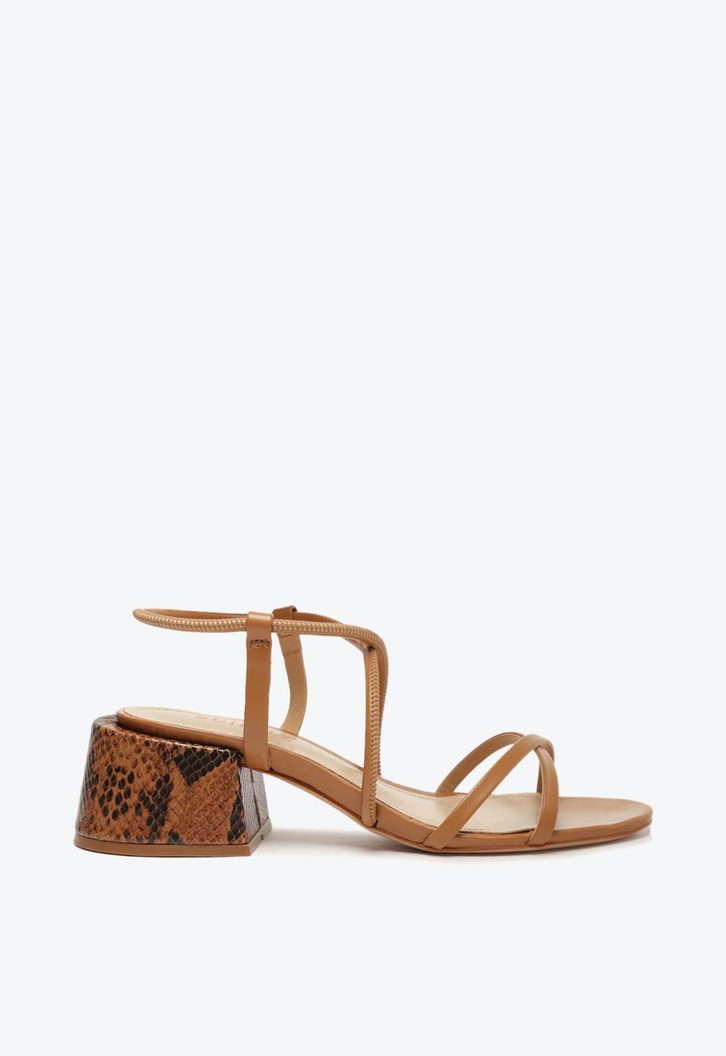Sandália Schutz Ecower Rich Tan