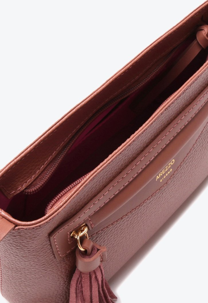Bolsa Tiracolo Marrom Arezzo Barbicacho Pequena