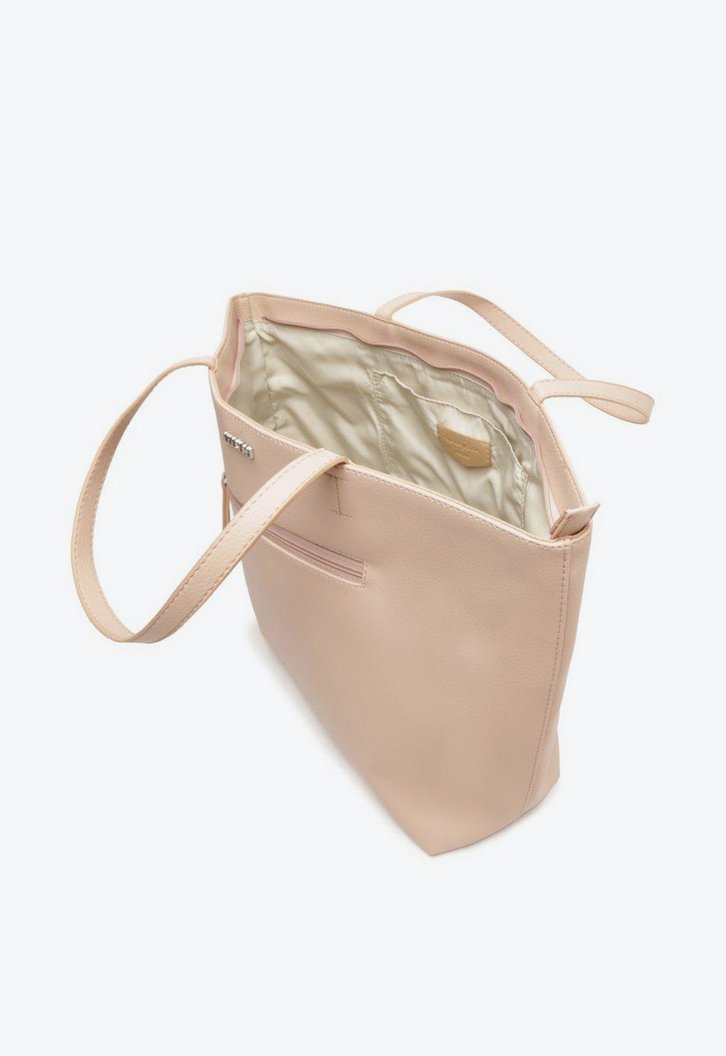 Bolsa Shopping Nude Zíper Grande