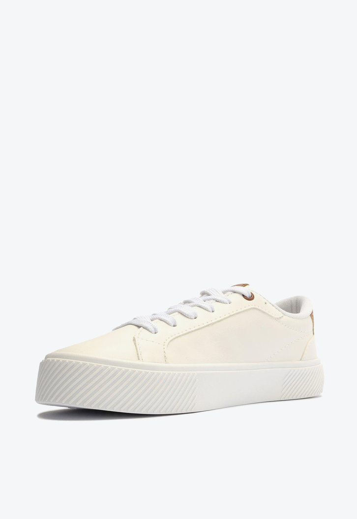 Tênis Branco E Marrom Anacapri Lili Flatform