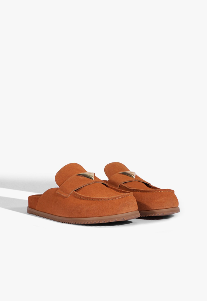 Clog Marrom Camurça