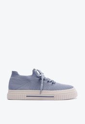 Tênis Azul Anacapri Knit Sola Alta New Alê
