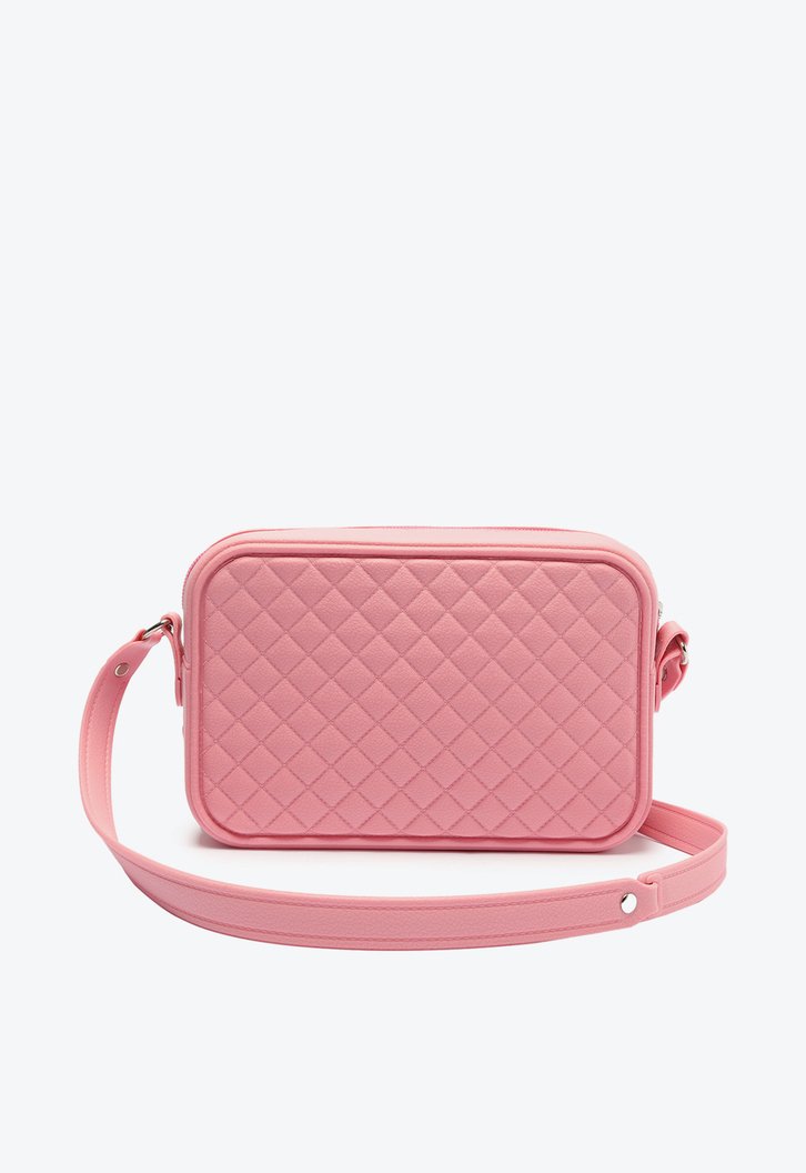 Bolsa Crossbody Rosa Anacapri Média Matelassê Triangular