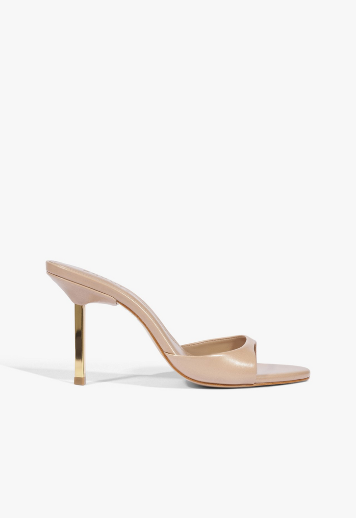 Tamanco Allure Couro Marrom