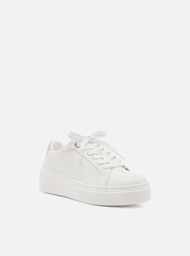 Tênis Flatform Branco Animal Print Arezzo Zz Astral