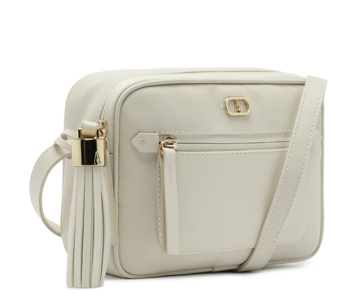 Bolsa Crossbody Branca Anacapri Média Palha