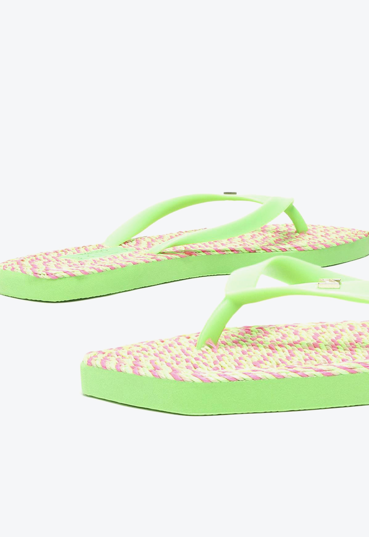 Chinelo De Dedo Verde Mint Fluo Brizza