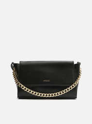 Bolsa Tiracolo Preta Arezzo Pequena Corrente Metal