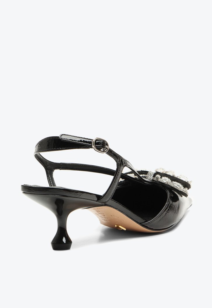 Slingback Servia Preto