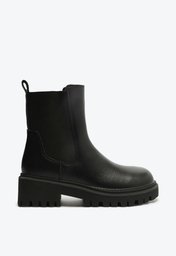 Bota Preta Anacapri Cano Médio Tratorada Elástico