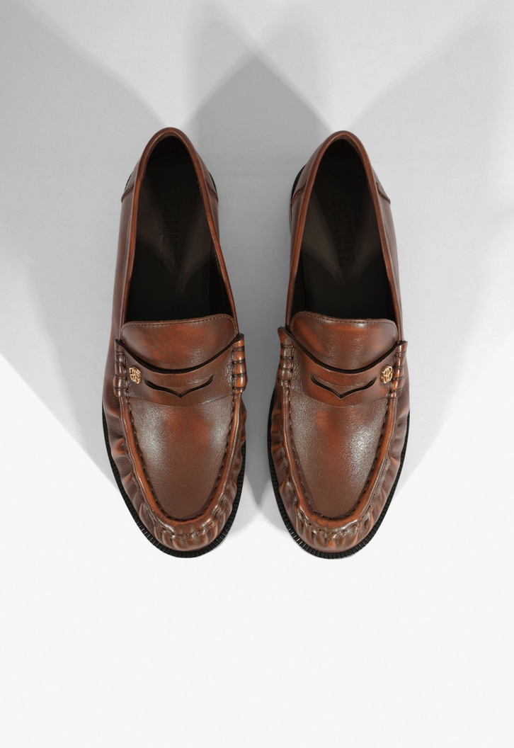 Mocassim Couro Marrom