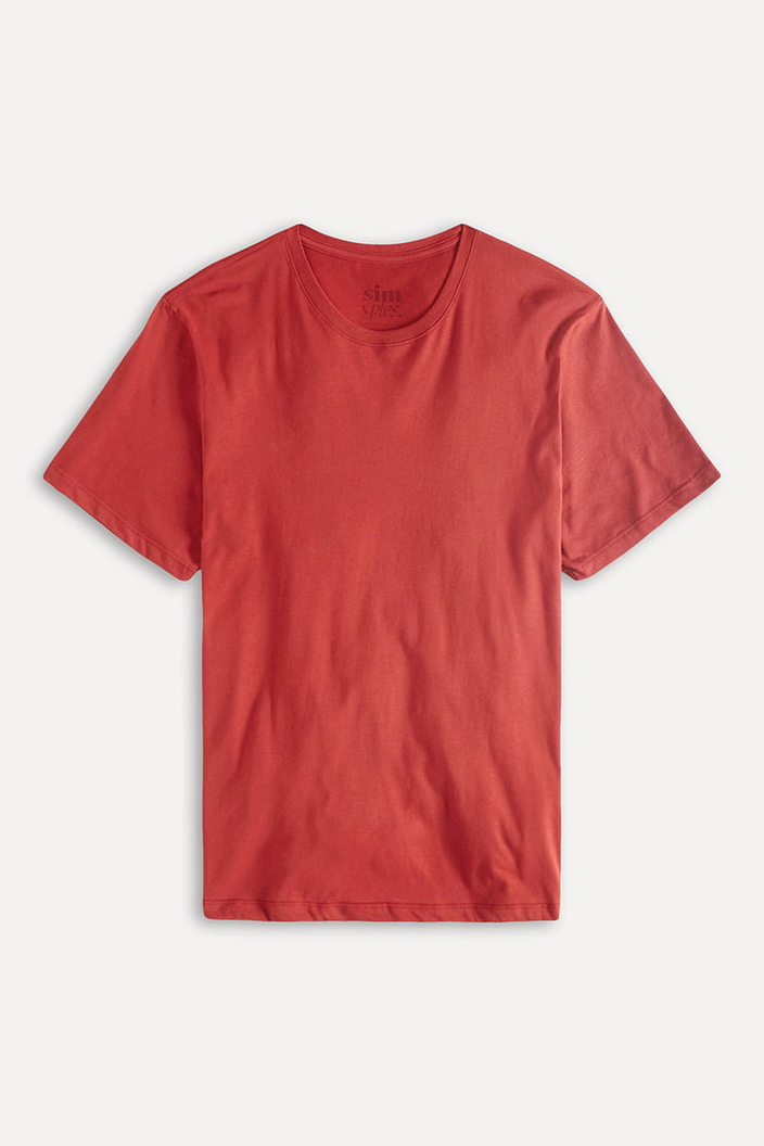 CAMISETA VERMELHA RESERVA SIMPLES MASCULINA