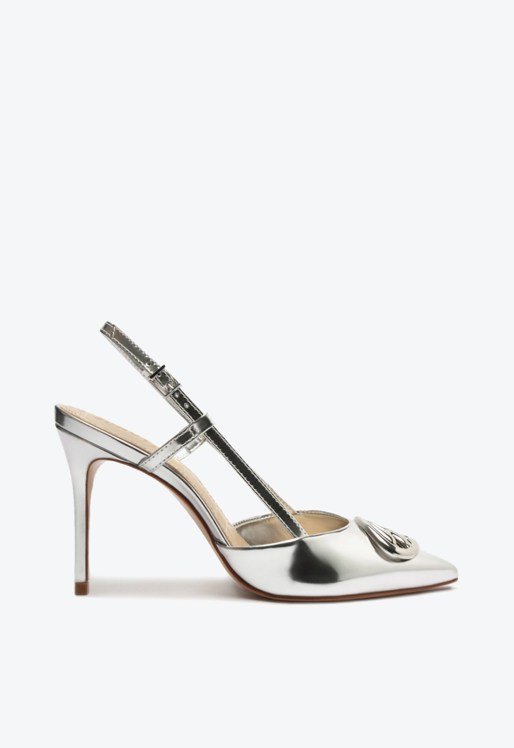 Scarpin prata schutz outlet