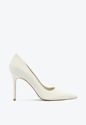 Sapato Scarpin Branco Schutz Salto Alto Ines Couro