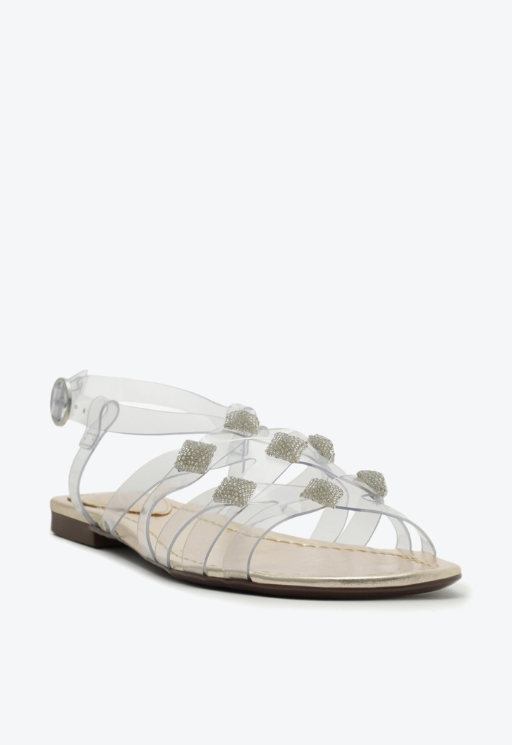 SAPATO GEORGIA FLAT METALIZADA