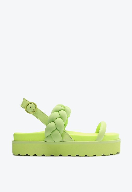 Sandália Papete Braider New Gen Verde Neon