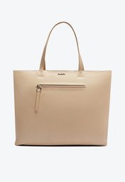 Bolsa Shopping Bege Anacapri Grande Zíper