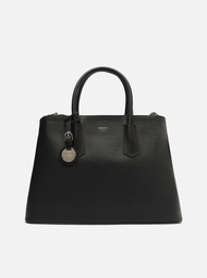 Bolsa Tote Preta Arezzo Giorno Grande Bag Charm