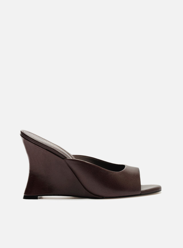 Ameri◇POINTED TOE MULE ブラウン L レディース