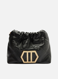 Bolsa Tiracolo Preta Arezzo Couro Esther Pequena