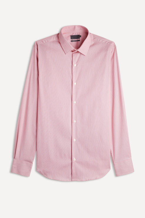 Camisa Rosa Oficina Reserva Listrada Paris Algodão Strech